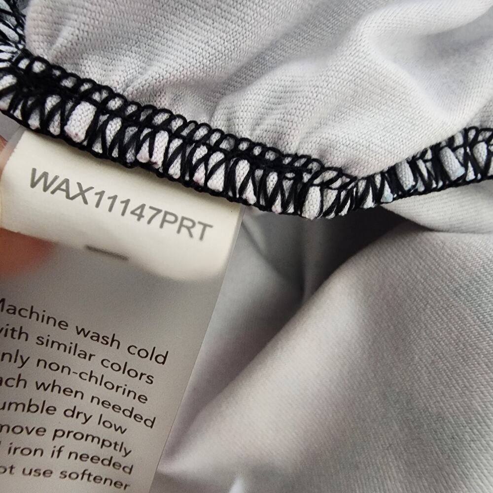 Calia by Carrie Underwood Tank Top Large Floral Print Racerback Ruching Sports - Picture 11 of 11